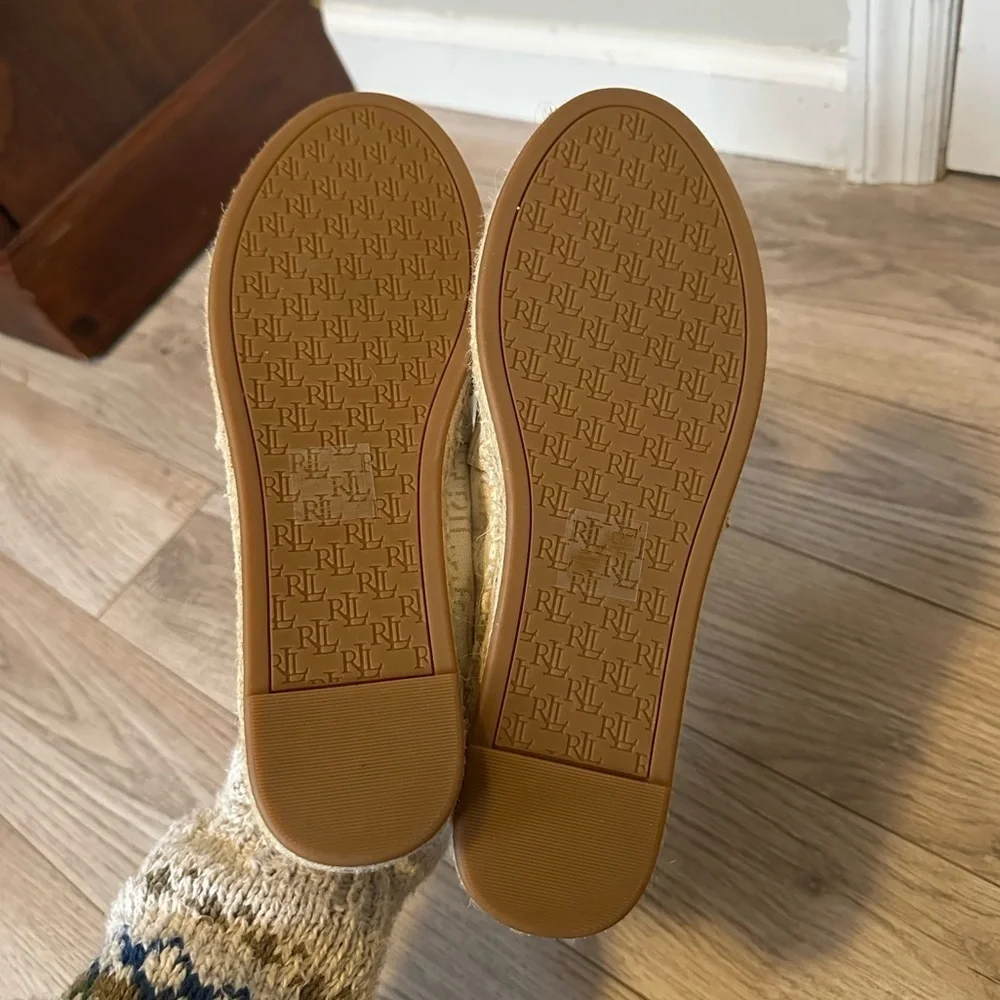 Lauren Ralph Lauren Cameryn II Monogram Espadrille